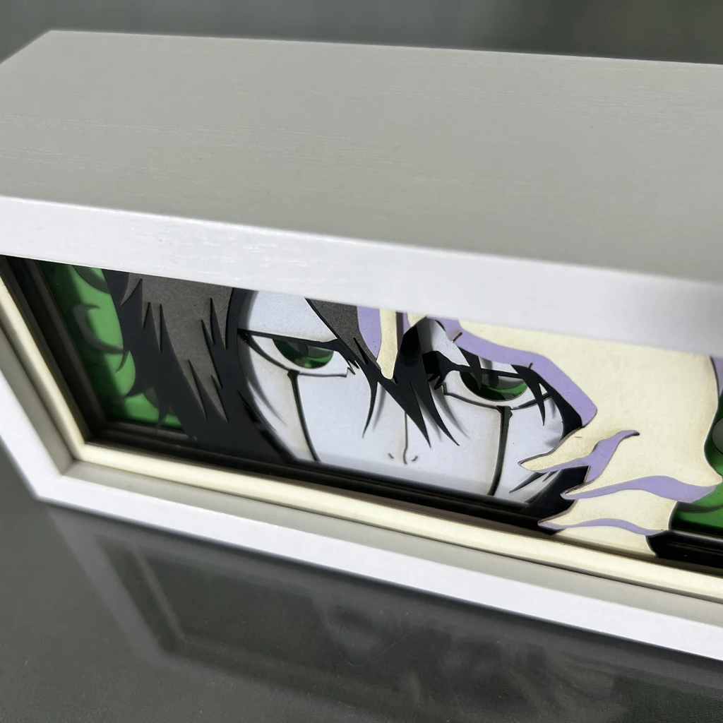 Paper Cut Anime Light Box Bleach Ulquiorra Cifer for Bedroom Decor Kids Birthday Gift Manga Table Lamps Ichigo Kurosaki Lightbox 4