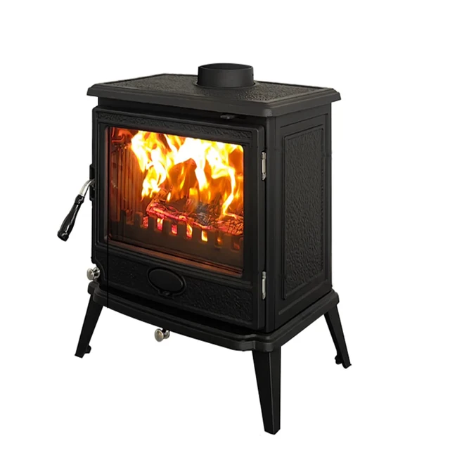 เตาผิงเหล็กหล่อ เตาเผาไม้ เตาผิงไฟจริง เตาผิงไม้สำหรับบ้านชนบท 1