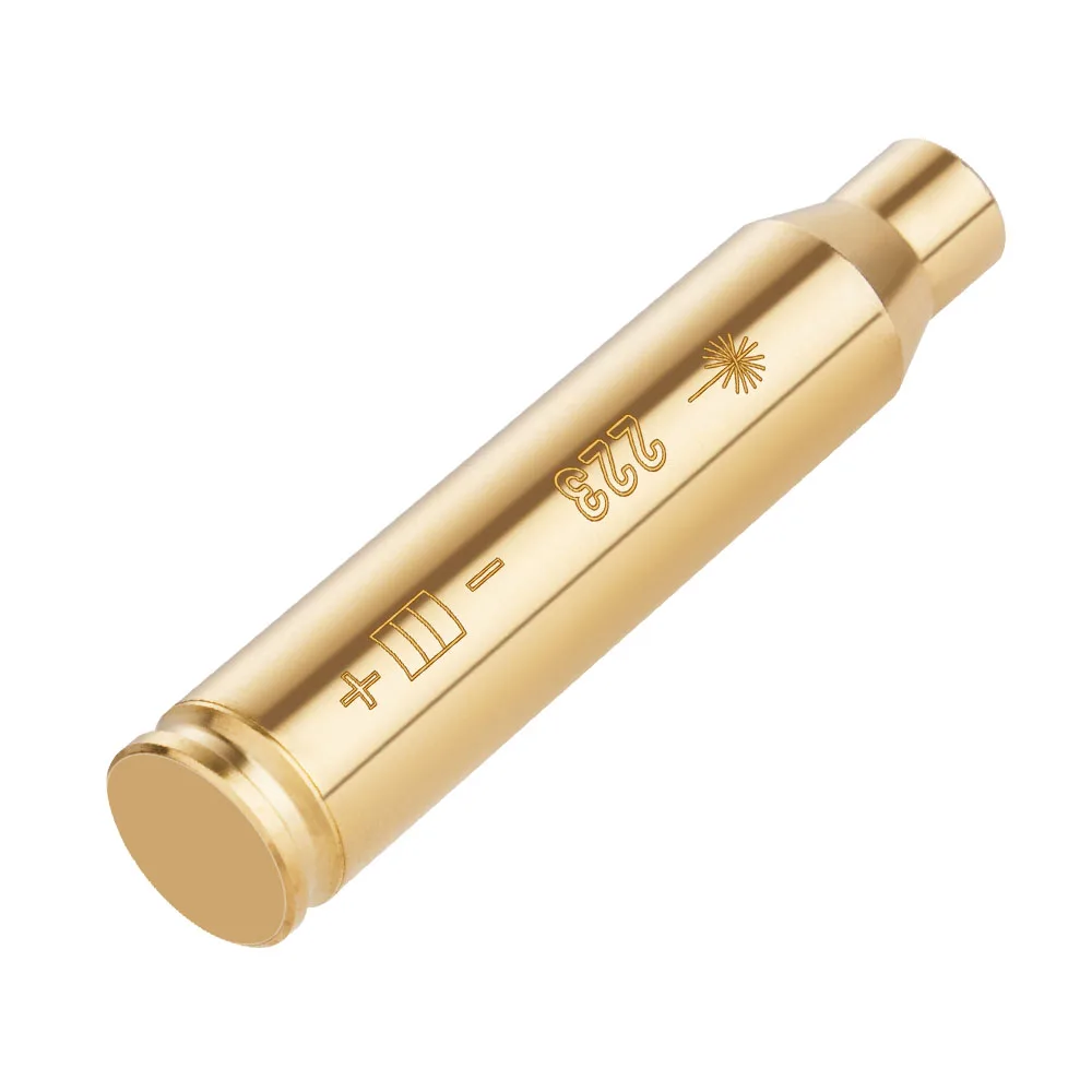 Red Dot Laser Boresight CAL Cartridge Bore Sighter For Hunting Gun Scope Adjustment .223 5.56 7.62 9MM .308 12GA 20GA