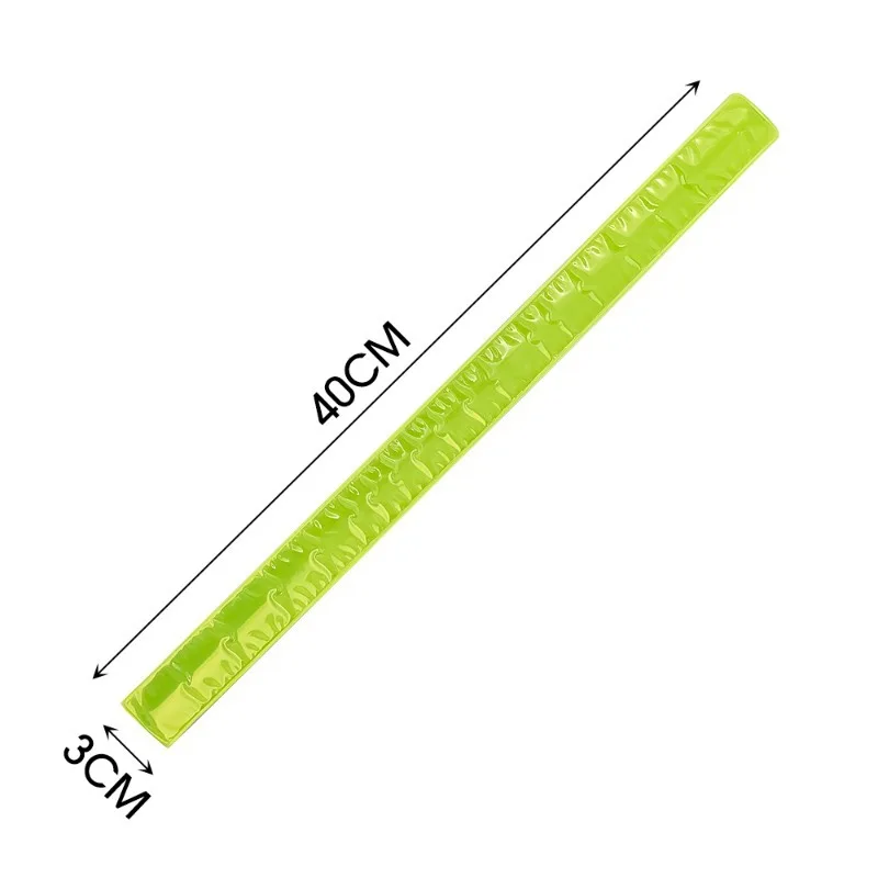 Bike Accessories 40x3cm Running Fishing Cycling Reflective Strips Bike Safety Night Warning Bicycle Bind Pants Leg Wrist Strap Reflective Tape