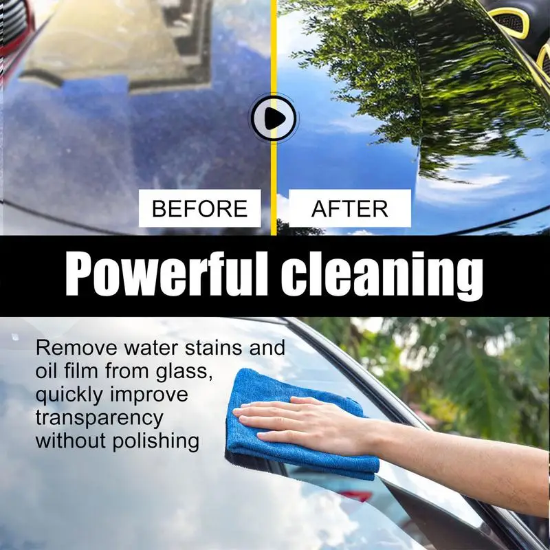 Glass Stripper Water Spot Remover Car Window Cleaner Automotive Glass Oil  Film Cleaner Agent Powerful Car Cleaning Tool - AliExpress