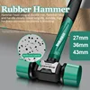 Rubber Hammer 27/36/43mm Multifunction Resilience Rubber Hammer Anti-vibration Non-slip TPR Head Installation Mallet Hand Tools 2