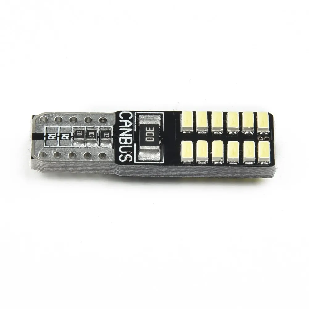 

10 шт., автомобильные лампы для номерного знака 194 W5W T10 3014 24SMD