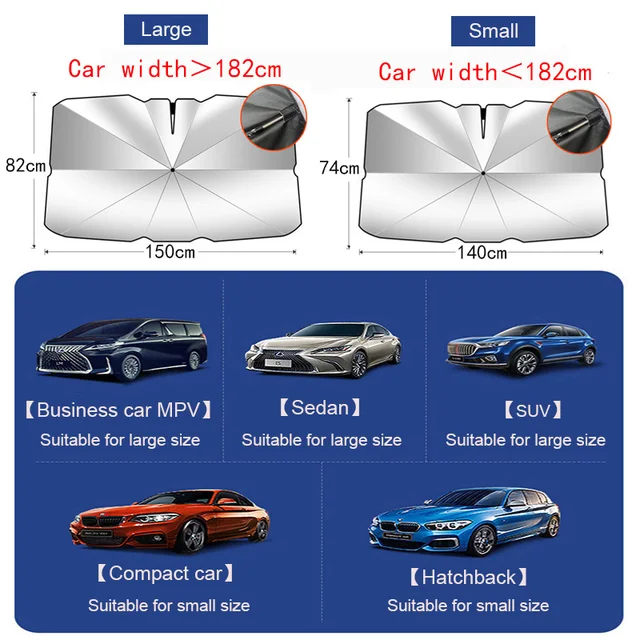 더위를 완벽하게 해결하는 자동차 차양 우산