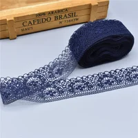 10 Yards High Quality Beautiful White Lace Ribbon Tape 40MM Lace Trim DIY Embroidered For Sewing Decoration african lace fabric 2