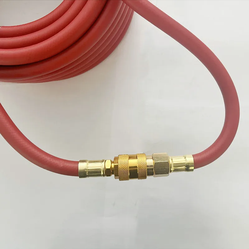 Air Rubber Hose 12M with 1/4'' European Type EU Male and Female Quick Connector Air Compressor Tools 13X8mm Pneumatic Hose Tube pneumatic air hose