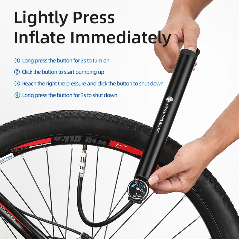 rechargeable electric mini bicycle pump