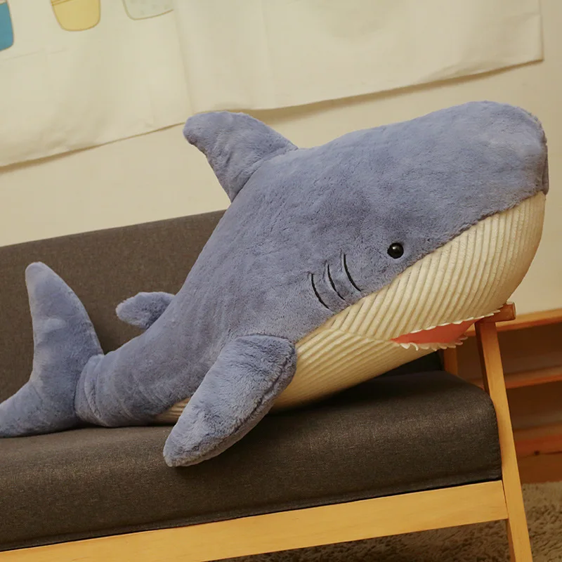 Cute Shark Plush Toy Soft Stuffed Speelgoed Animal Reading Pillow for Birthday Gifts Cushion Doll Gift