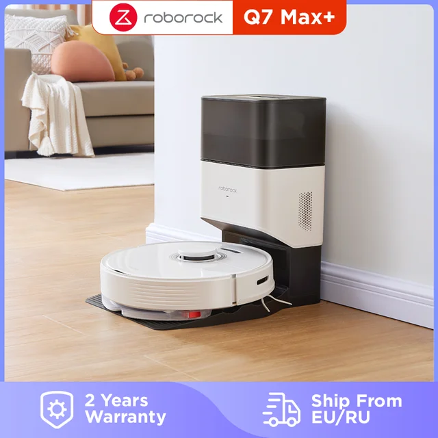 Roborock Q7 Max+ Robot Vacuum with Auto-Empty Dock Pure