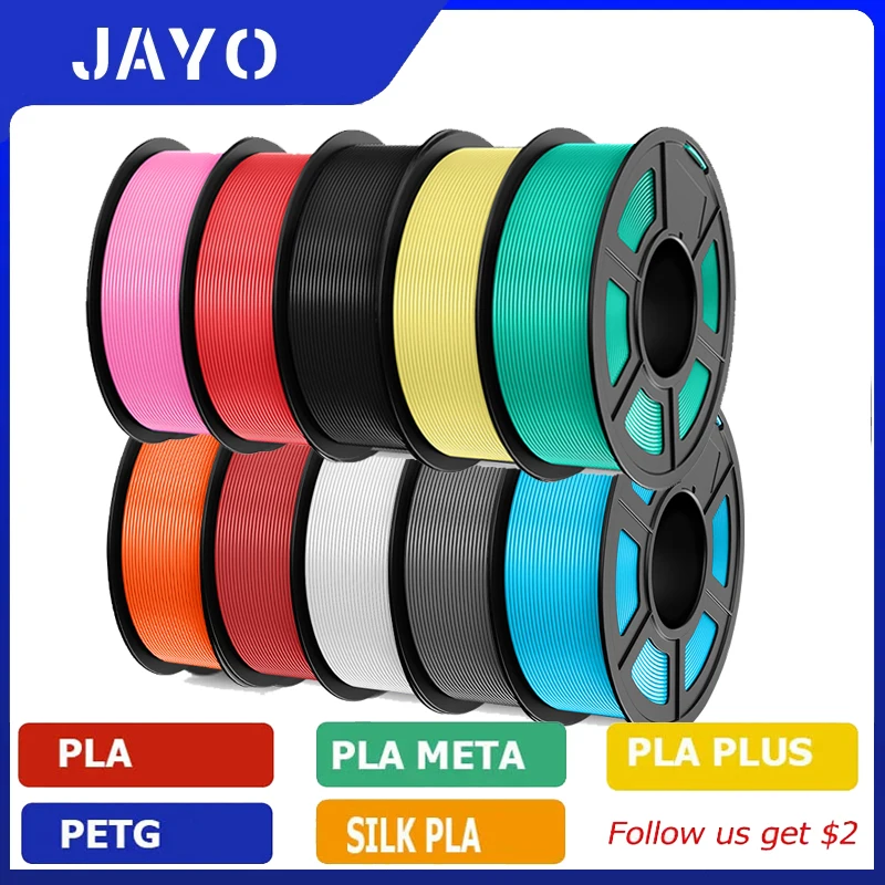Jayo pla/petg/abs/pla plus/plameta/plamat filament 3d druck 1,75mm