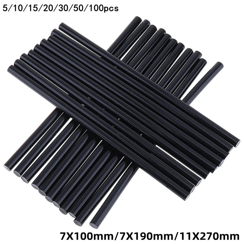 5-100 Stuks 7X190Mm Smeltpistoollijm Sticks Smeltstok Pistool Zelfklevend Doe-Het-Zelfklevend Gereedschap Voor Heetsmelt Lijmpistool Reparatie Legering Accessoires