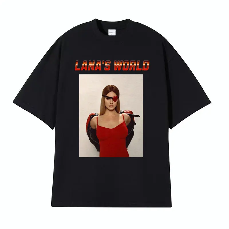 

Singer Lana Del Rey 2024 New Graphic T-shirts Men Women's Aesthetic High Quality T Shirt Fashion Casual 100% Cotton T-shirt Tops