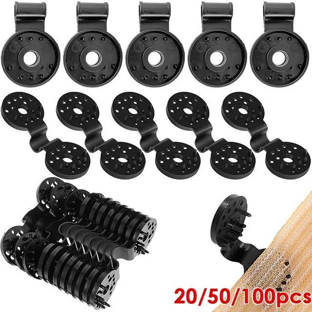 20-100Db Árnyalatú Ruhás Klipek Nagy Teherbírású Cég Napló Napfény Nettó Klip Kerti Műanyag Üvegházhatású Mezőgazdasági Film Rögzítő