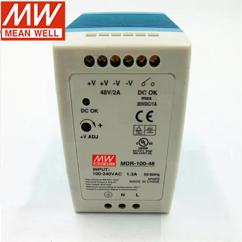 Mean Well MDR-100-12 Alimentatore DIN Rail - 90W 12V 7,5A Per - Foto 5