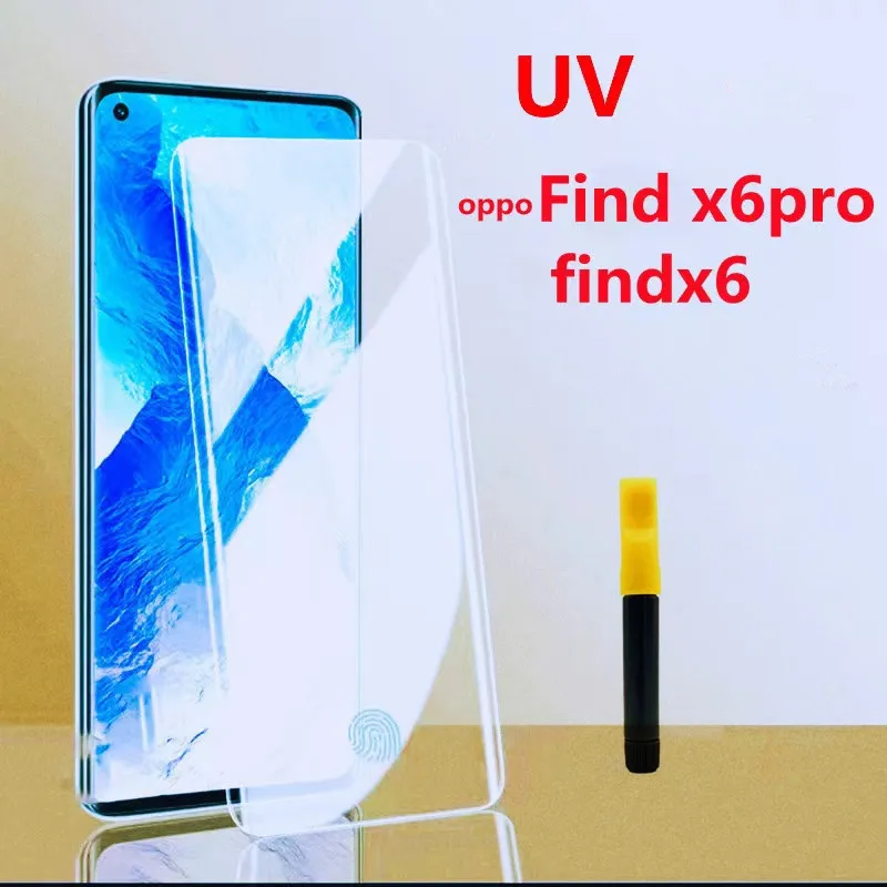 

UV Nano Liquid Full Glue Tempered Glass Screen Protector For OPPO Find X6 Pro X X3 X5 X2 Protective Film Find X3pro x5pro x6pro