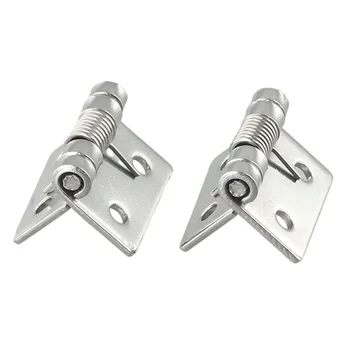 2pcs/set Self Closing Springs Door Hinge Stainless Steel Hardware 1/1.5/2 Inch For Windoww Cabinets Jewelry Box