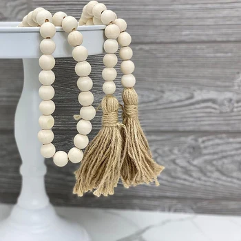 Boho Wooden Bead Garland 2