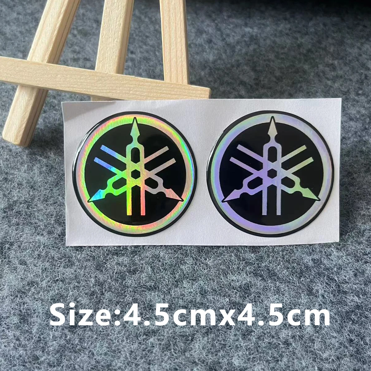 Black &amp; Chrome Gold Stickers For Fairing, Fork, Gas Tank Yamaha