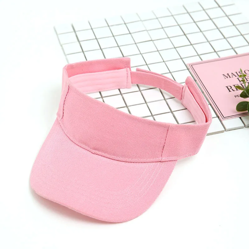 Tennis Visor Cap Solid Empty Top Cotton Men's Caps Visors for Women Baseball Hats Outdoor Sports Gorro Con Visera Dropshipping 3