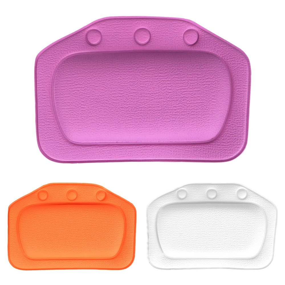 Bath Accessories Soft Headrest Bathroom Supplies SPA Bath Pillow 21*31cm Neck Bathtub Cushion With Suction Cup PVC bath pillow