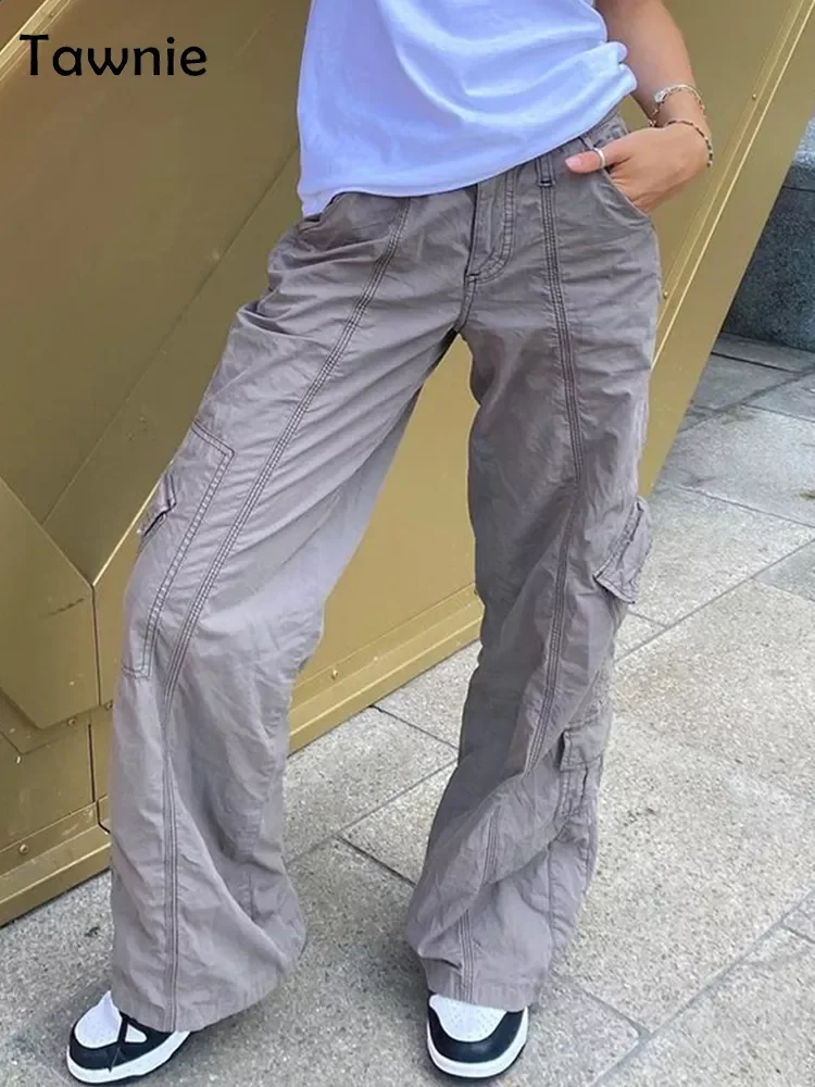 

2022 autumn Y2K Grunge Low Waisted Baggy Sweatpants Fairycore Loose Cargo Pants Streetwear Casual Vintage Trousers
