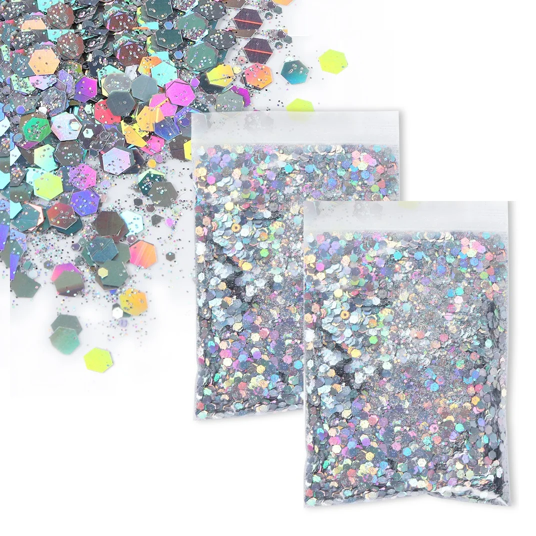 Holographic Iridescent Chunky Glitter Flakes