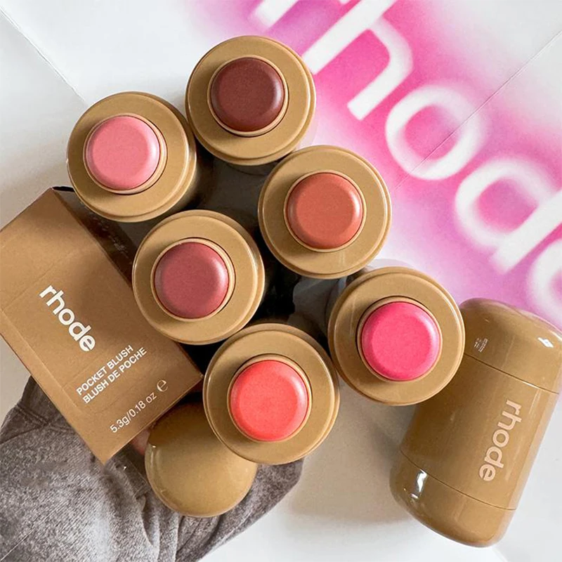 RHODE Makeup Cheek Blush Cream Blusher Stick Lip Gloss Phone Case For iPhone New Toast SALTY TAN Raspberry Espresso Lipstick INS