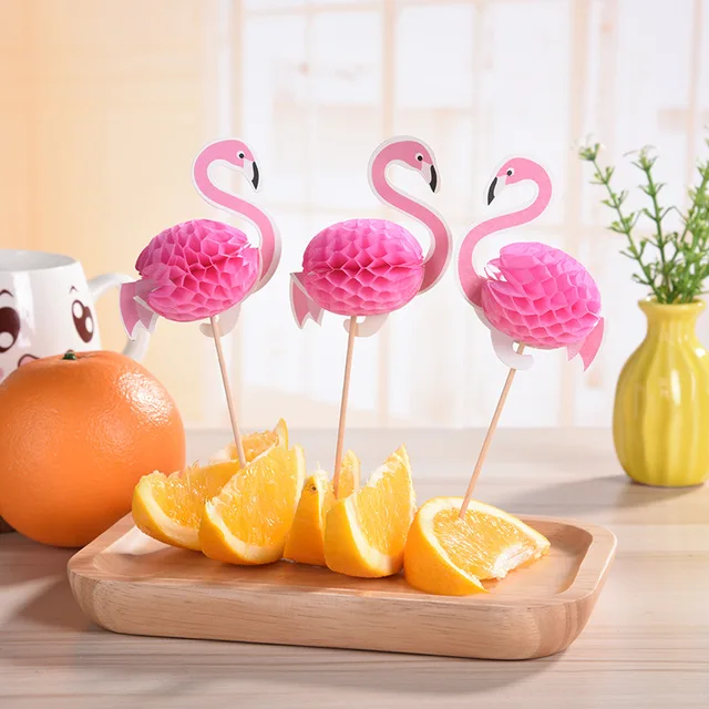 50Db Koktél Esernyőpálcák Dekoratív Fogpiszkálók Gyümölcs Cupcake Desszert Svédasztalos Napernyők
