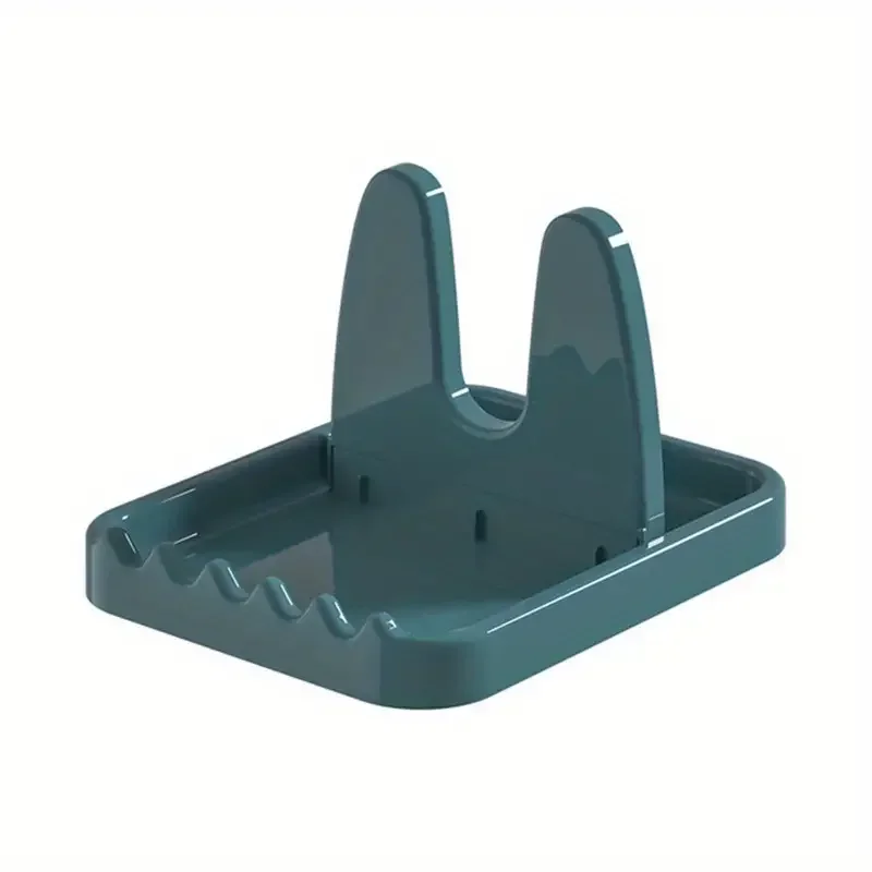 Foldable Plastic Pot Lid Rack Spoon Holder Stand Kitchen Organizer for Forks Spatulas Pan Covers Space-Saving Utensil Storage