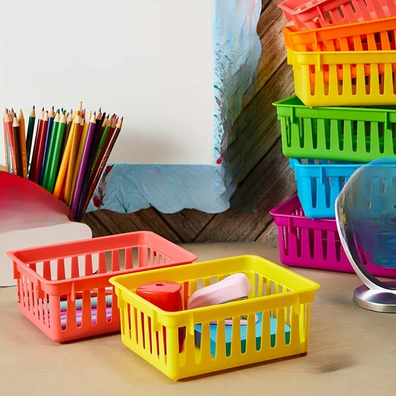Cestino portaoggetti colorato per ufficio - immagine 6