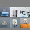 Waterproof Strong Adhesive Hook Shelf Sticker for Bathroom Kitchen Wall Shelf Rack Kitchen Sticking Wall Screw Hook Hanger 1
