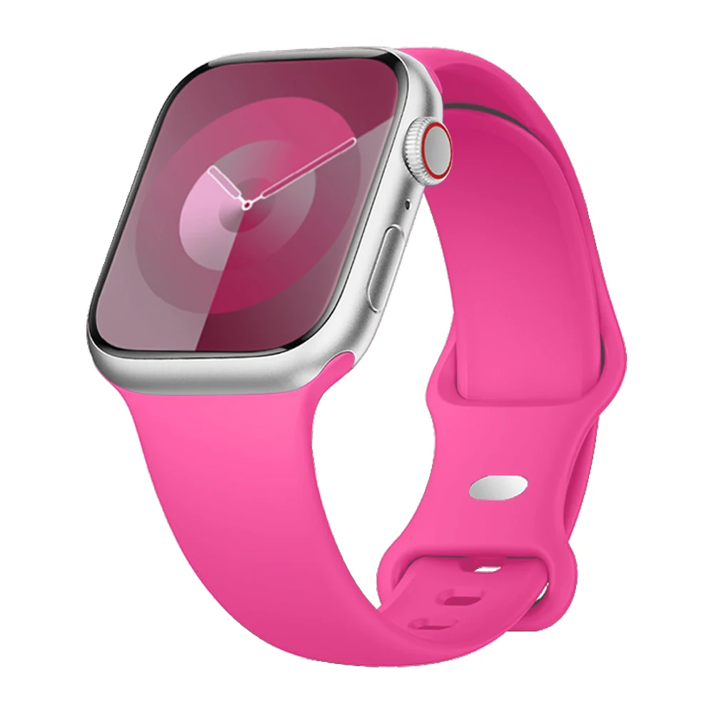Premium Silicone Watch Strap - Compatible with Apple Watch Series