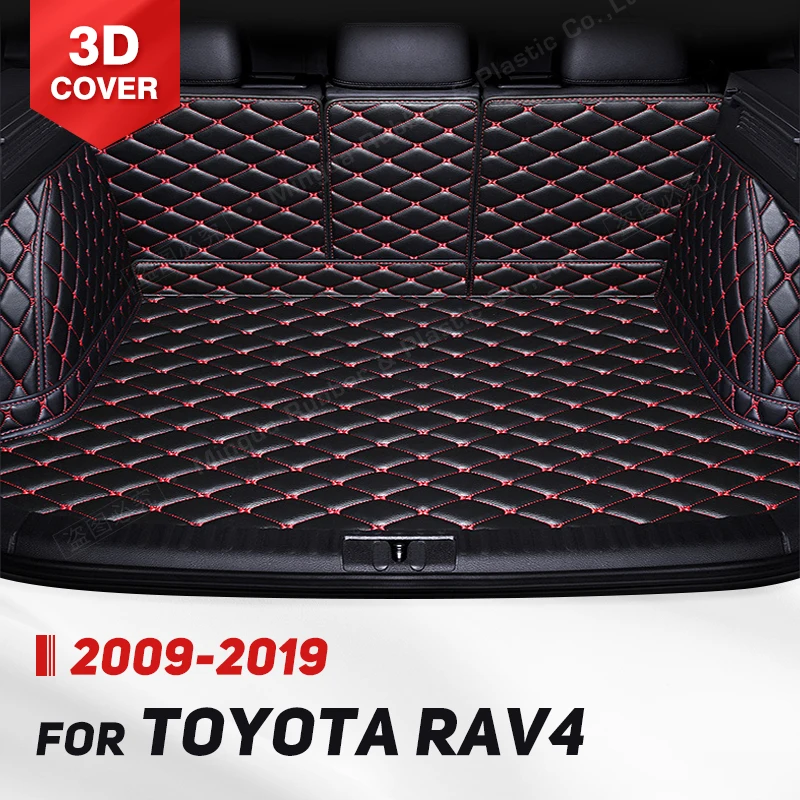 

Auto Full Coverage Trunk Mat For Toyota RAV4 2009-2019 12 11 10 Car Boot Cover Pad Cargo Liner Interior Protector Accessories