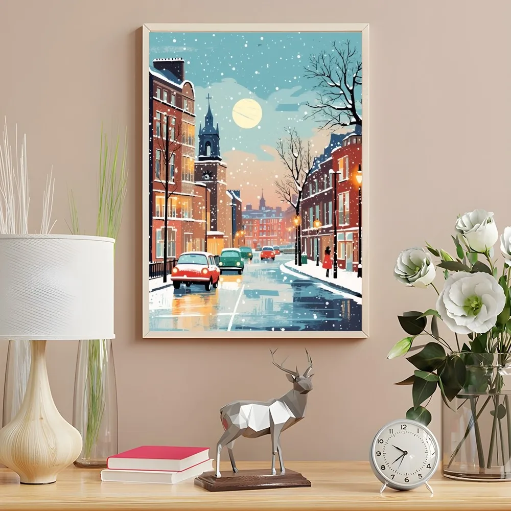 Liverpool Landschaft Kunstdruck Poster Wanddruck Wasserdicht Duschraum Zuhause Schlafzimmer Dekor Geschenk – Detail 29