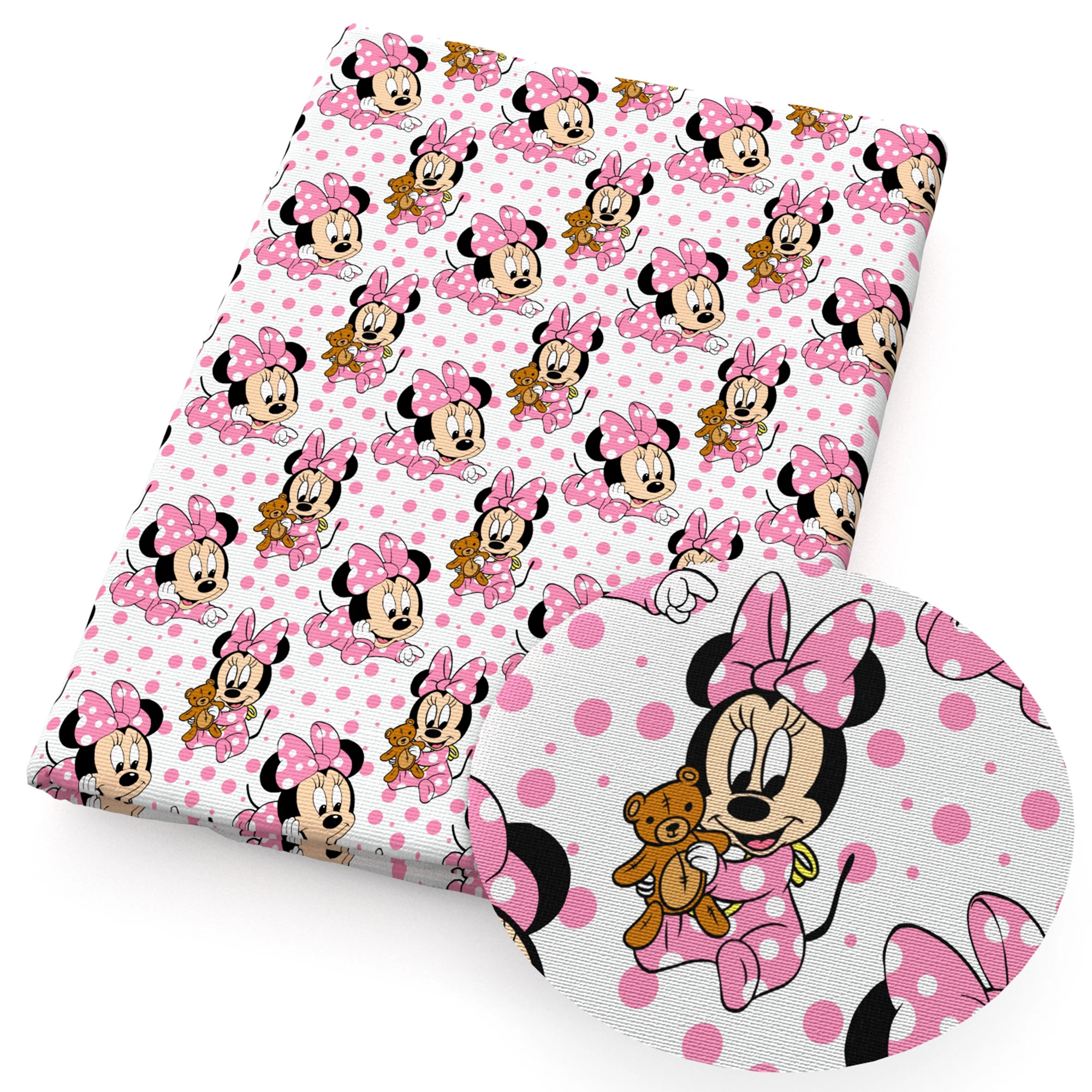 thumbnail image 4 of Venta de telas de algodón para coser ropa, vestidos, acolchados, costura, patchwork, princesas de Disney, Mickey, Minnie Mouse, pato Donald, 4 of 5