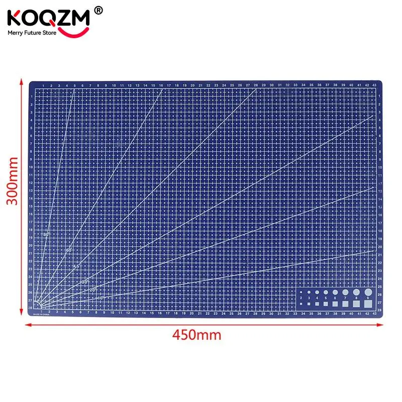 1Pcs A3 PVC Rectangular Grid Line Cutting Mat DIY Tool 45cmx30cm 30x22cm 21x14.5cm DIY Knife Engraving Leather Cutting Board jiwuo professional diy nylon t shape hammer handmade carving cutting punching printing engraving household leather craft tool