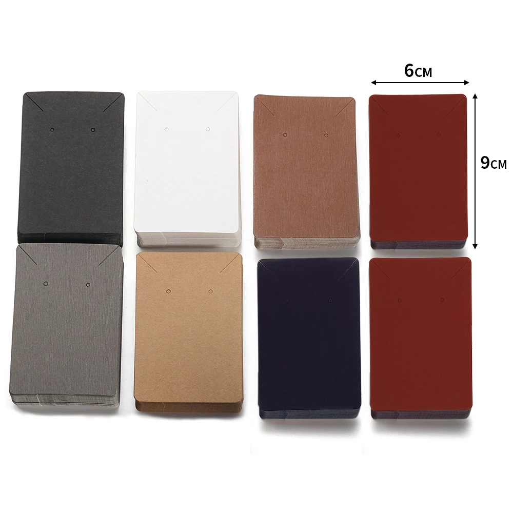 100 Stück/Lot Schmuckkarten mit individuellem Logo, 6x9 cm, für Ringe, Ohrringe, Anhänger, Halsketten, personalisierte Papierkarten aus Karton – Detail 4