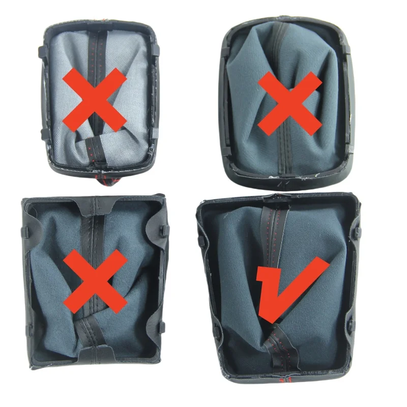 Per Audi A3 S3 8P S-line 2003 2004 2005 2006 2007 2008 2009 2010 2011 2012 2012 Pomello del cambio Leva Shiter Ghetta Boot Copertura - Image 4