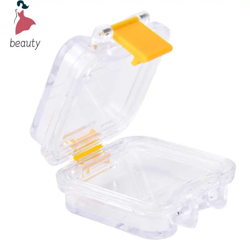 

Transparent Tooth Box Denture Bath Box Case Dental False Teeth Storage Box With Hanging Net Container Artificial Tooth Organizer