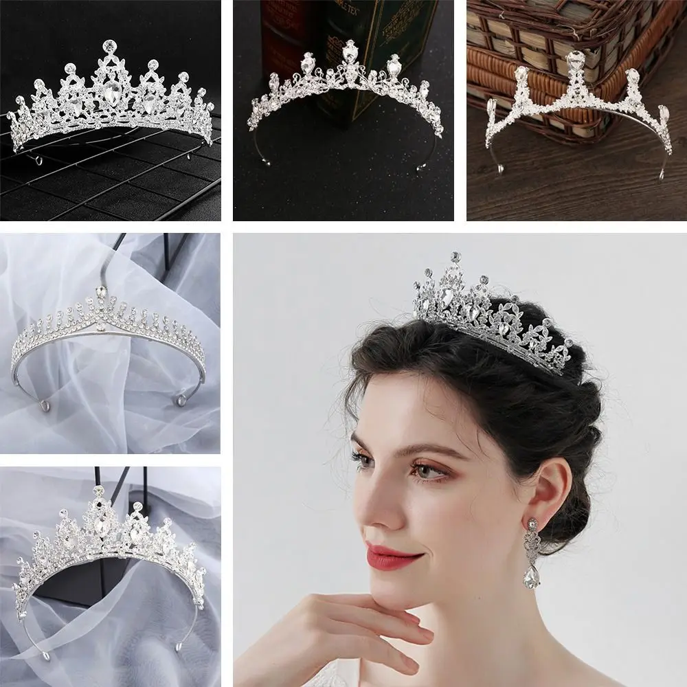 

Tiara Bridal Hairpin Headwear Bridal Hair Accessories Hair Comb Bridal Crystal Hair Ornaments Rhinestone Hair Hoop