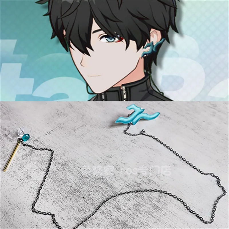 

Game Honkai: Star Rail Dan Heng Ear Clip Cosplay Accessories Personalized Fashion Earrings Halloween Carnival Prop Xmas Gift NEW