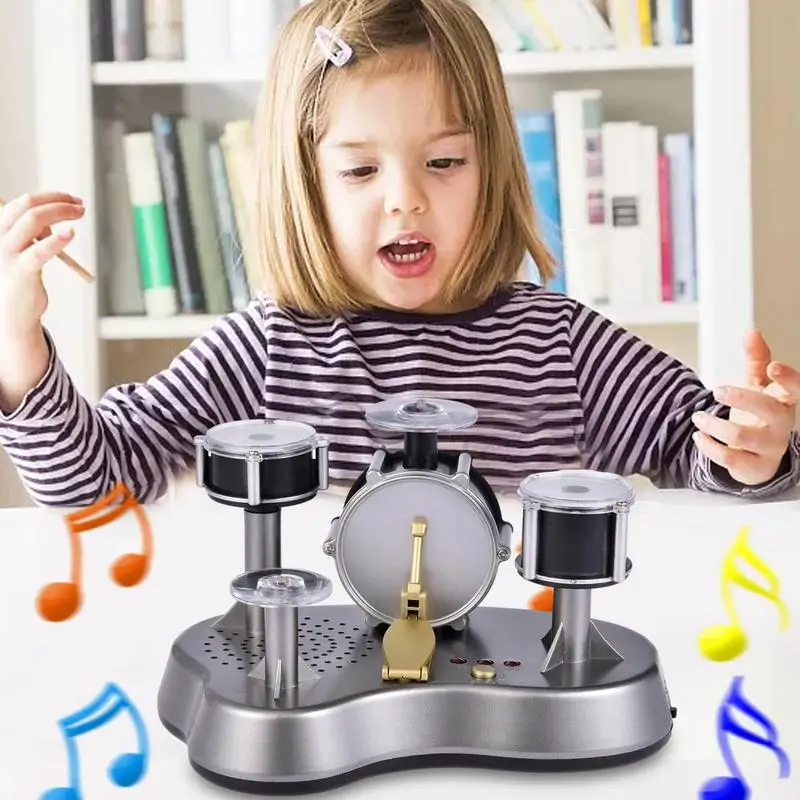 Mini Finger Drum Set Desktop Drum Set Portable Mini For Desk Musical Miniature Touch-sensitive Finger