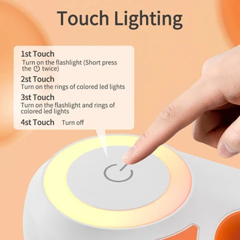 ROJECO 3M Automatic Dog Leash Retractable LED Luminous Leading Fashion Light Straps For Dog Puppy Pet Flexi Walking Running Lead 4