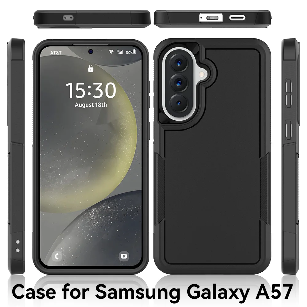 Heavy Duty Armor Shockproof Phone Case with TPU Frame and Hard Plastic Protective Cover