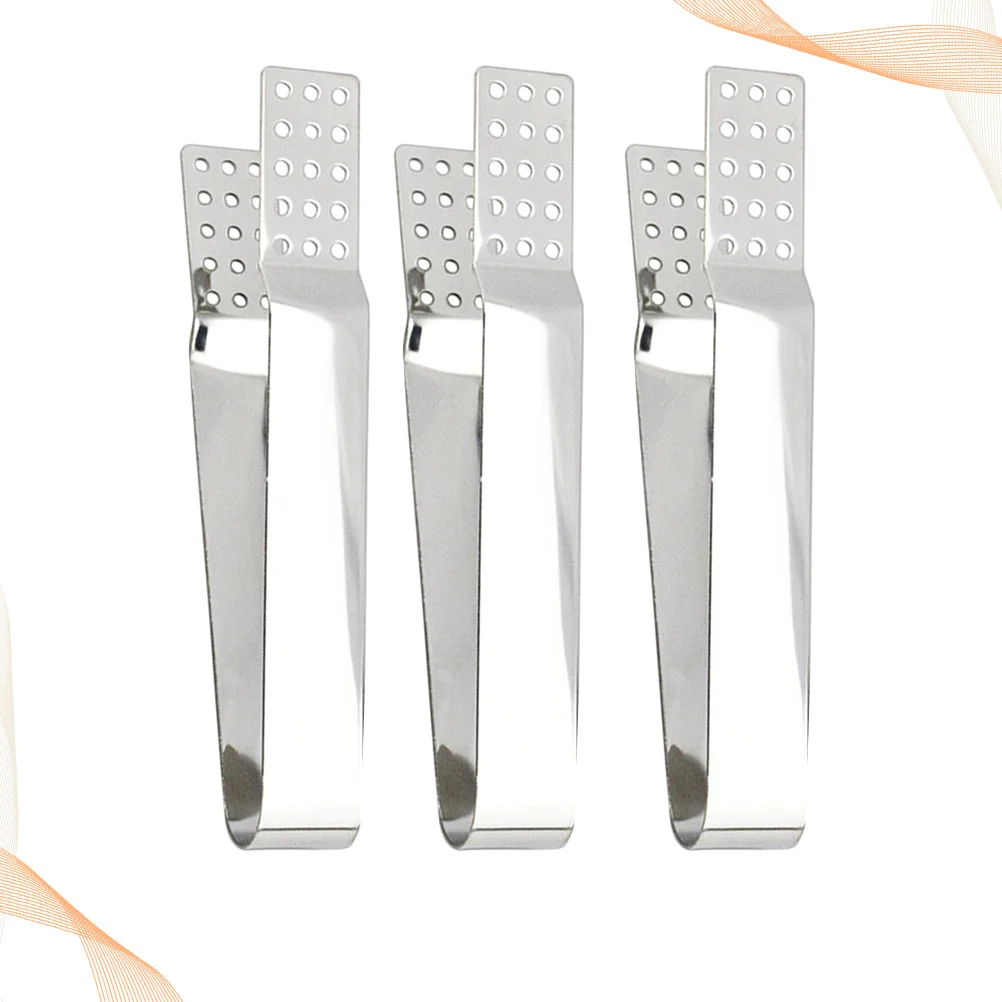 

3 шт., термостойкие щипцы из нержавеющей стали для чайных пакетиков