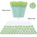 50pcs green glass