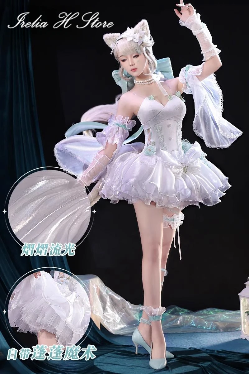 

Pre sale Irelia H store Genshin Impact Cosplay Magician Fontaine Lynette Cosplay Costume Lynette Angel Dress Halloween Costumes