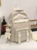 Waterproof Fashionable Backpack Large Capacity Anti-Theft School Bag With Pendant For Teen Girls Students Perfect For School 1