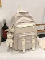 Waterproof Fashionable Backpack Large Capacity Anti-Theft School Bag With Pendant For Teen Girls Students Perfect For School 1