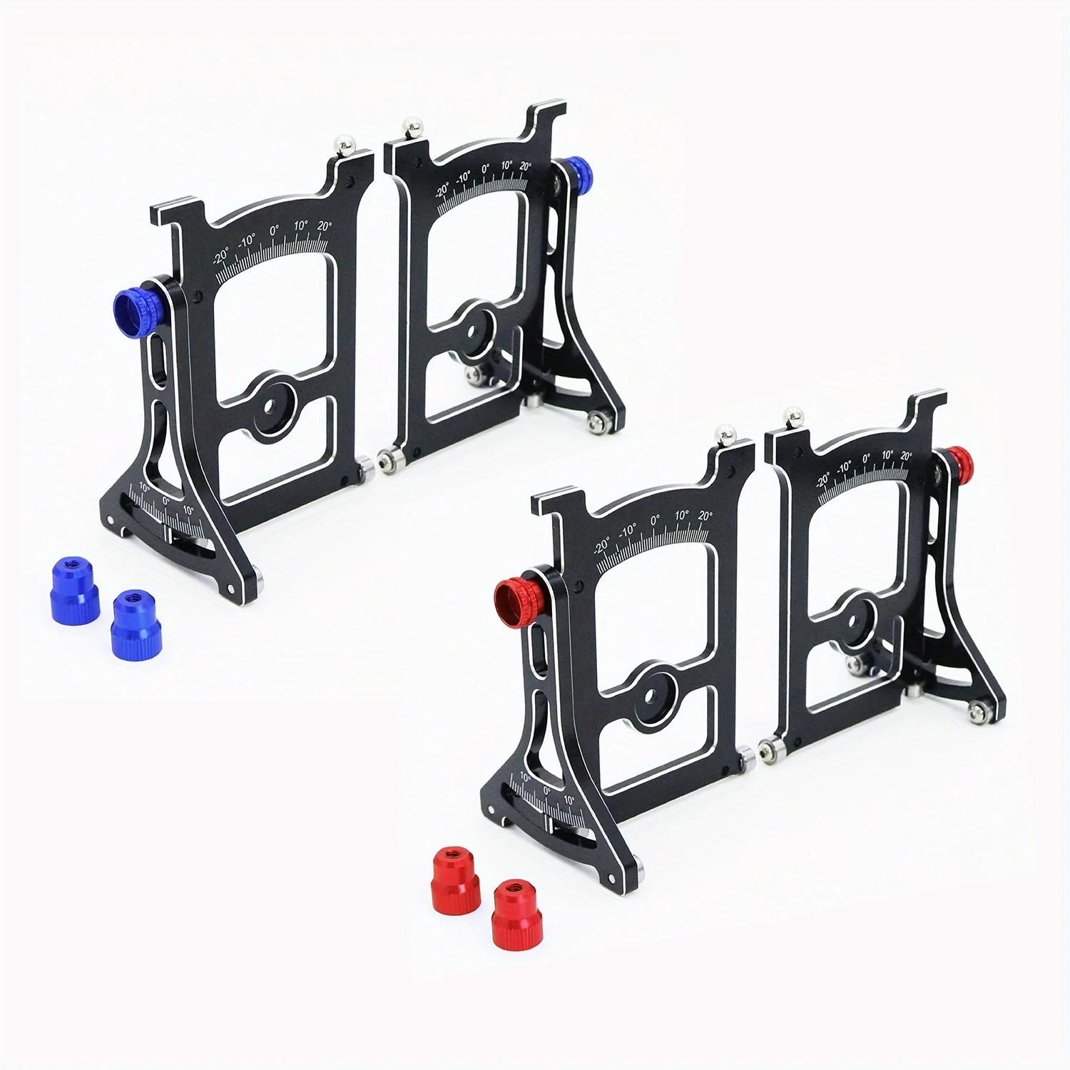 Aluminum Chassis Setup System Measuring Tool Set With Ruler Wrench For 1/ 10 RC Crawle Car Axial SCX10 Capra TRX4 Yikong Upgrade - Image 2